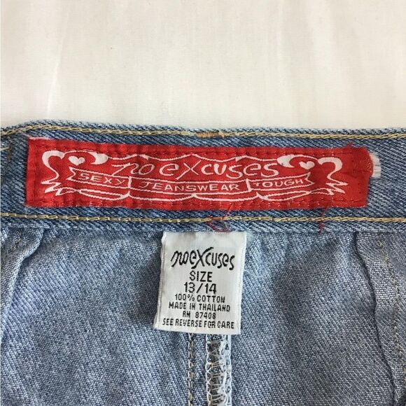 Jean Denim Maxi Skirt No Excuses Femme Fatale Button Down Maxi Skirt Size 13/14 - Picture 8 of 13